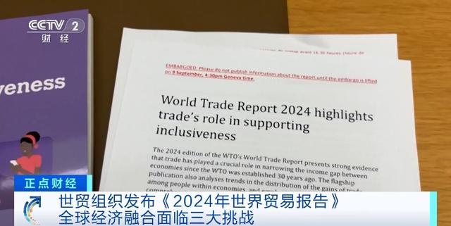 世贸组织发布《2024年世界贸易报告》：全球经济融合面临三大挑战(图1)