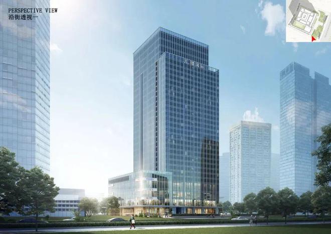 总建面超74万㎡！东海总部经济区又一栋大楼曝动态(图1)