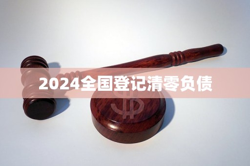 九游娱乐：2024全国登记清零负债