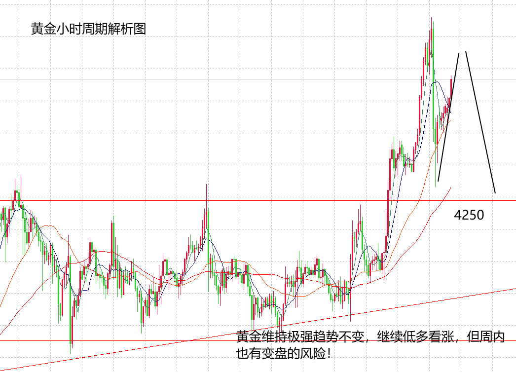 山海杨阳：黄金维持极强状态周内有变盘风险！
